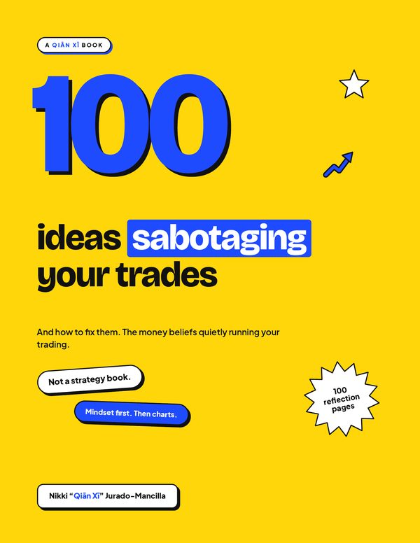 Book cover: 100 Ideas Sabotaging Your Trades, by Qiān Xī